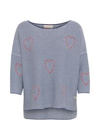 LIEBLINGSST&Uuml;CK LIEBLINGSST&Uuml;CK, Damen Pullover 'Patricia', Blau / Wei&szlig;