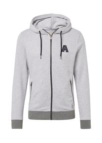 Tom Tailor, Herren Sweatjacke, Nachtblau / Hellgrau / Graumeliert