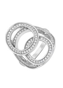 JETTE, Damen Ring 'Raindrops', Silber