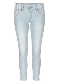 Herrlicher, Damen Slim-fit-Jeans 'TOUCH CROPPED', Hellblau