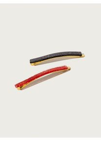 Pico For EDITED, Damen Haarklammern 'Sparkle', Rot / Schwarz
