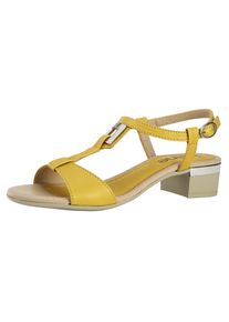 Heine, Damen Sandalette, Senf