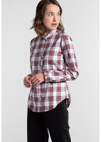 Eterna, Damen Bluse, Gr&uuml;n / Rot / Wei&szlig;
