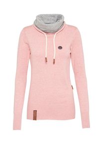 Naketano, Damen Pullover 'Geh Weg', Braun / Graumeliert / Altrosa / Weiß