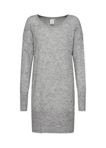 Ichi, Damen Langer Strickpullover 'AMARA', Graumeliert