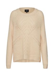 Object, Damen Pullover 'OBJMARYGOLD L/S KNIT PULLOVER', Puder