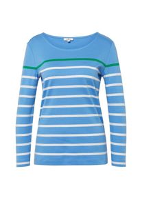 Tom Tailor, Damen Shirt, Hellblau / Limette / Weiß