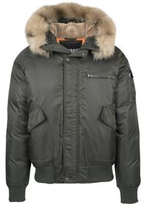 Urban Classics, Herren Bomberjacke 'Hooded Heavy', Khaki