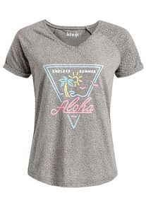 Khujo, Damen T-Shirt 'VIVIANNE', Grau