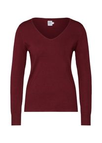 Saint Tropez, Damen Longsleeve 'LONG SL BLOUSE W V-N', Bordeaux