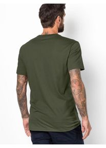 Jack Wolfskin, Herren T-Shirt 'ESSENTIAL', Oliv