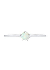 Elli, Damen Ring 'Opal', Silber / Perlwei&szlig;