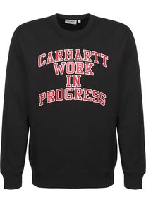Carhartt Work In Progress Carhartt WIP, Herren Sweatshirt 'Division', Feuerrot / Schwarz / Wei&szlig;
