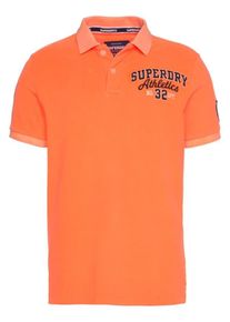 Superdry, Herren Poloshirt, Orange / Schwarz / Wei&szlig;