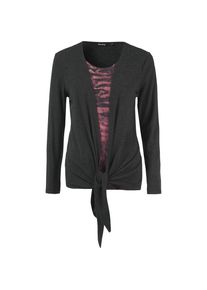 Blue Seven, Damen Langarmshirt, Schwarz