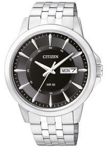 Citizen, Herren Armbanduhr, "BF2011-51EE", Schwarz / Silber