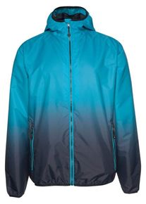Killtec, Herren Regenjacke 'Kaliqo', Neonblau / Dunkelblau