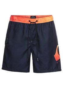 Quiksilver, Herren Badeshorts 'Lavalogol', Navy / Dunkelorange