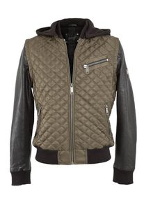 Maze, Herren Jacke 'Dunster', Khaki / Schwarz