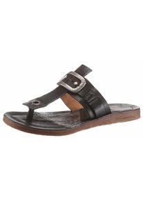 A.S.98, Damen Zehentrenner 'Ramos', Schwarz / Silber