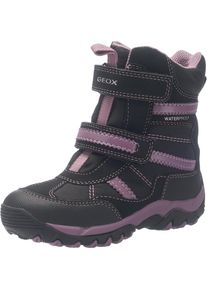Geox, Mädchen Winterstiefel, Dunkellila / Schwarz
