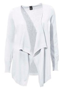 Heine, Damen Feinstrickjacke, Weiß
