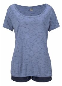 Bench, Damen Shorty, Dunkelblau / Blaumeliert