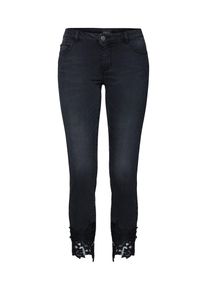 Only, Damen Jeans 'onlCARMEN REG SK ANKLACE DNMJEANSBJ12906', Schwarz
