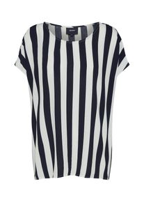 Object, Damen T-Shirt 'BAY', Schwarz / Weiß