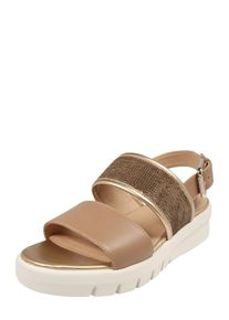 Geox, Damen Sandale 'WIMBLEY', Goldgelb / Taupe