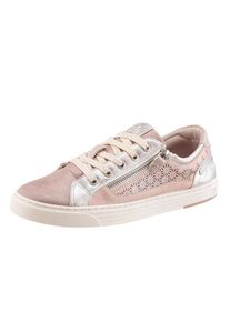 Mustang, Damen Sneaker mit Strass, Rosa / Silber
