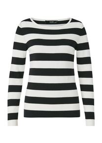 Hallhuber, Damen Pullover, Schwarz / Weiß