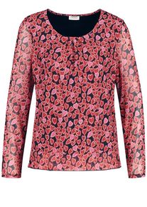 Gerry Weber, Damen T-Shirt, Blau / Rot / Orangerot