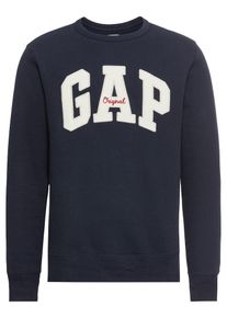 GAP, Herren Sweatshirt 'ORIGINAL ARCH CREW', Navy / Weiß