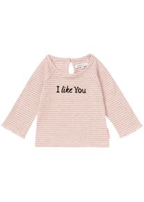 Noppies, M&auml;dchen Langarmshirt 'Inwood', Grau / Rosa