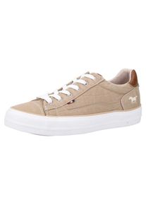 Mustang, Damen Sneaker, Sand / Braun / Wei&szlig;