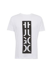 Hugo, Herren Shirt 'Darlon', Schwarz / Weiß