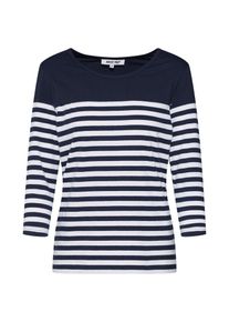 ABOUT YOU, Damen Shirt 'Christina', Blau / Weiß