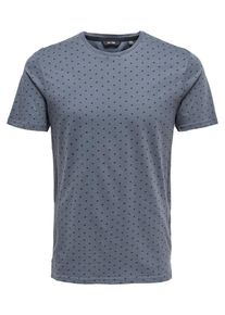 Only & Sons Only & Sons, Herren T-Shirt, Navy / Taubenblau