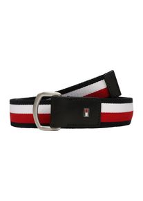 Tommy Hilfiger, Herren Gürtel 3.5cm, Navy / Feuerrot / Weiß
