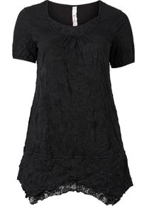 sheego Style, Damen Jerseykleid, Schwarz