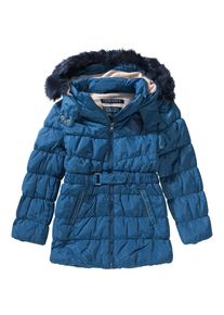STACCATO, M&auml;dchen Wintermantel mit Kunstfellkapuze f&uuml;r M&auml;dchen, Blau