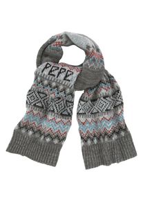 Pepe Jeans, Damen Schal, Hellblau / Grau / Rot / Schwarz