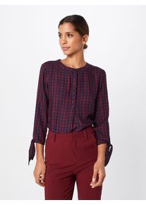 Street One, Damen Bluse 'Vivian', Nachtblau / Rot