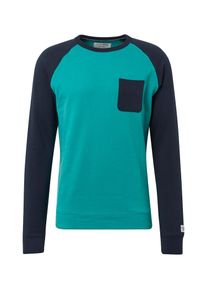 Tom Tailor Denim, Herren Sweatshirt, Navy / Türkis