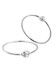 Elli, Damen Ring 'Solit&auml;r-Ring', Silber