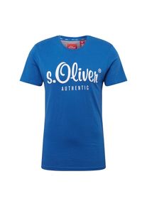 s.Oliver RED LABEL, Herren T-Shirt, Blau / Weiß