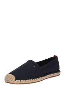 Tommy Hilfiger, Damen Slipper 'BASIC FLAT ESPADRILLE', Dunkelblau