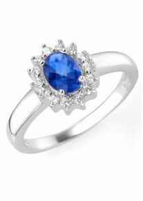 Firetti, Damen Silberring, Royalblau / Silber / Weiß
