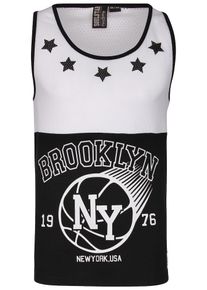 Soulstar, Herren Tanktop, Schwarz / Wei&szlig;
